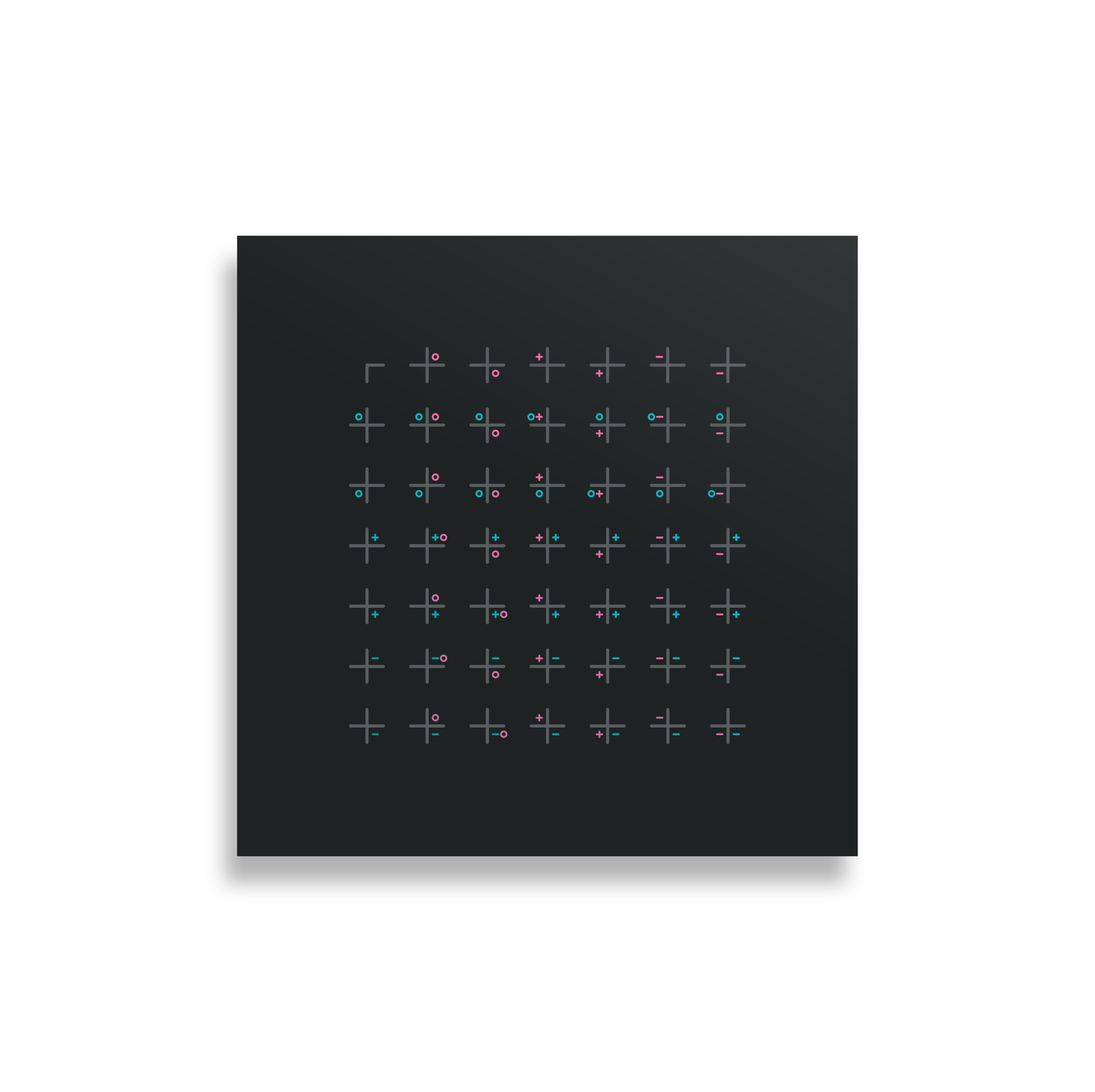 Reel Matrix, 14"×14"