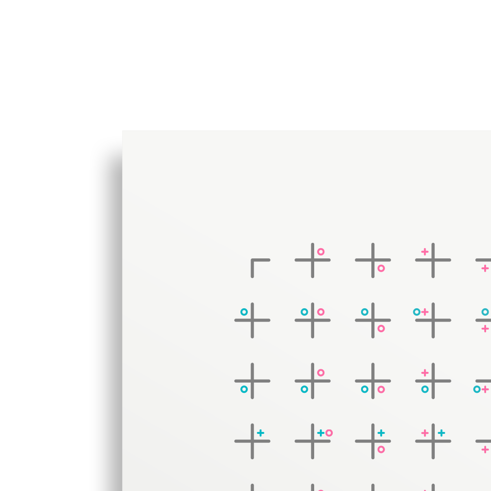 Reels matrix, 14″×14″