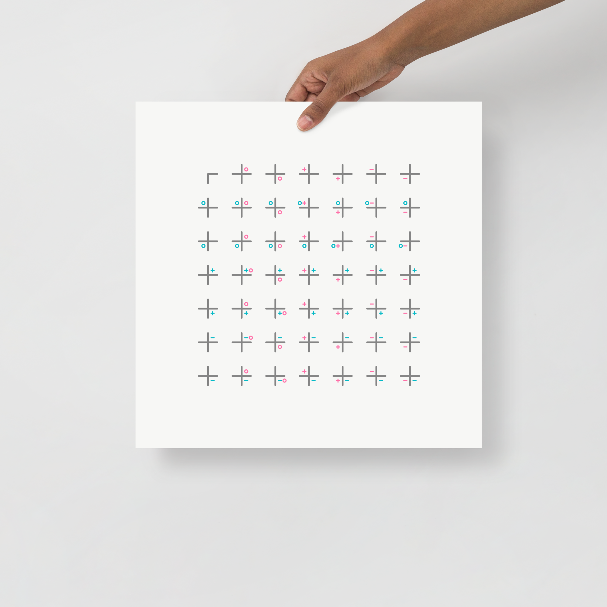 Reels matrix, 14″×14″